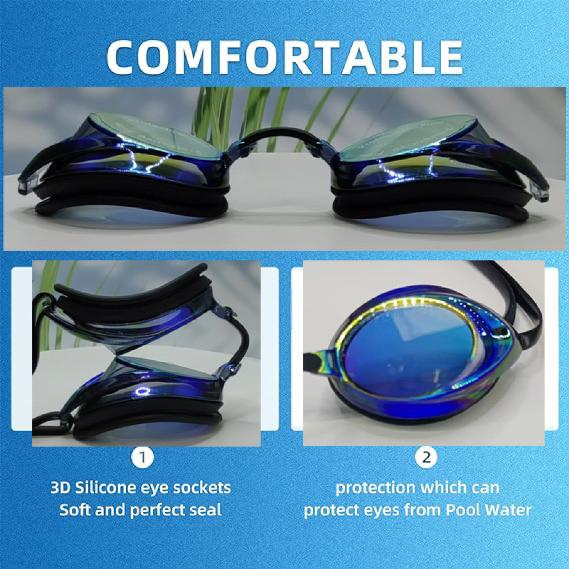 ARENA 水泳ゴーグル男性女性プロフェッショナル防曇 UV 保護眼鏡防水漏れ防止調節可能なシリコンメガネ