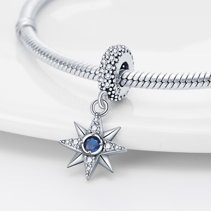 Fit pandora pulseira original moda borboleta elefante 925 prata encantos estrela lua contas finas diy jóias de aniversário para mulher