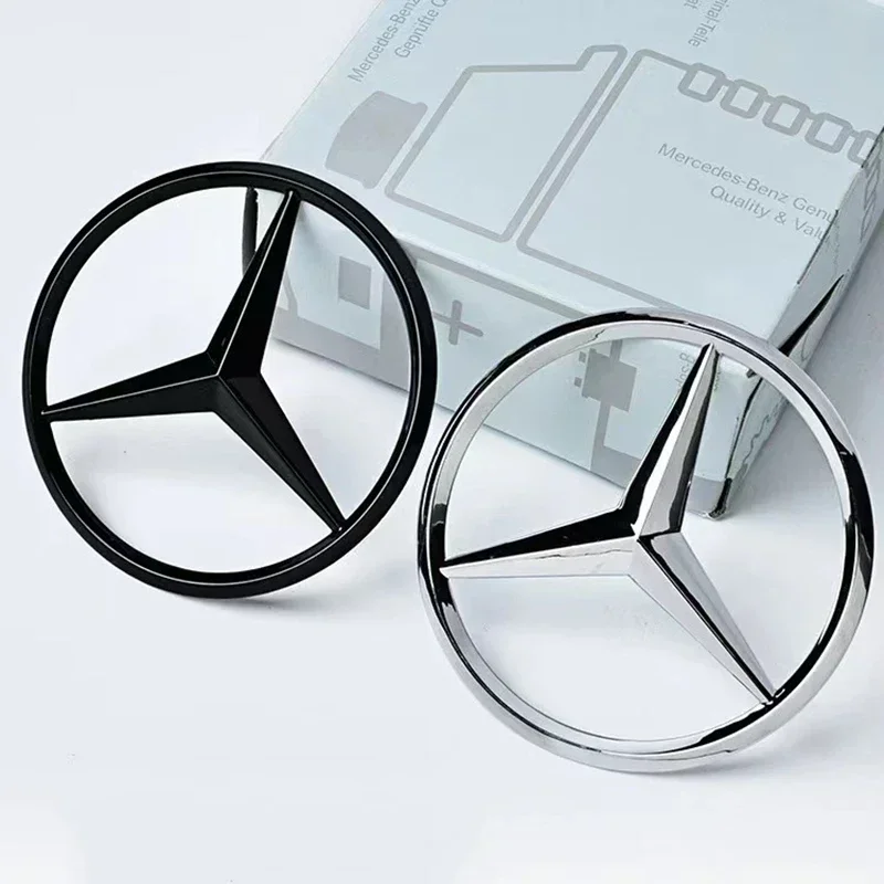 3d ABS черный задний багажник со звездой логотипа для Mercedes Benz W203 W204 W205 W212 W213 W176 W177 W222 W223 W117 W246 X156 X253 аксессуары