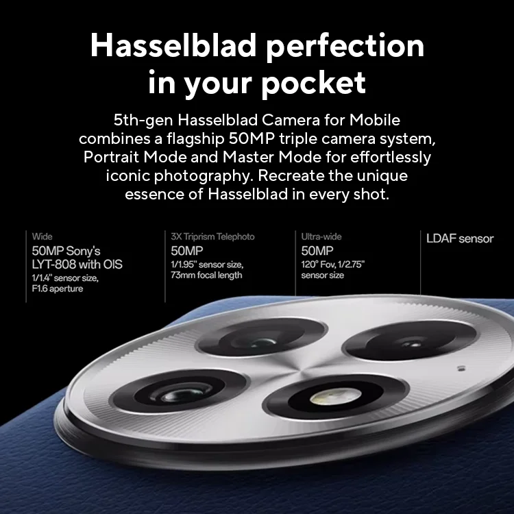 Tutta la nuova fotocamera Hasselblad OnePlus 13 Snapdragon 8 Elite Display AMOLED 2K da 6,82 pollici Batteria da 6000 mAh 100 W SUPERVOOC ColorOS 15