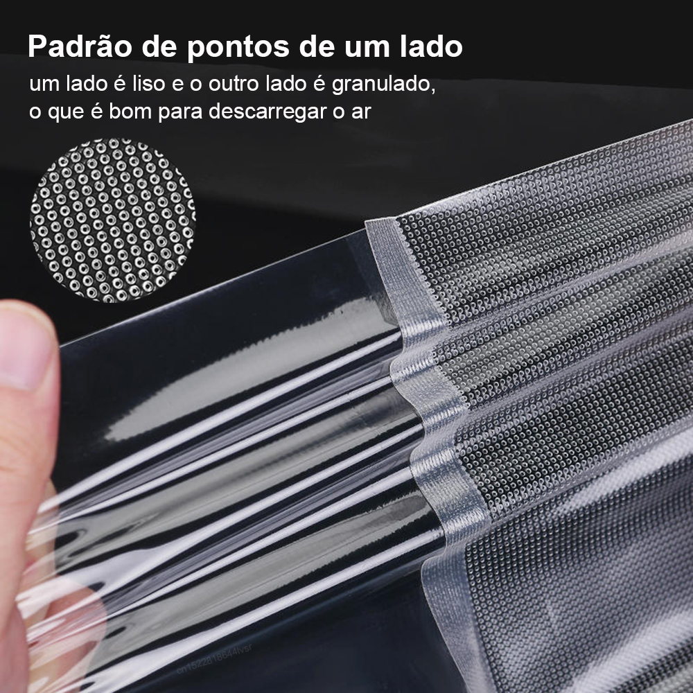 Sacos de embalagem a vácuo rolo sacos seladores a vácuo para alimentos embalados a vácuo rolo sacos de armazenamento a vácuo 500cm/rolos sacos de vácuo rolos