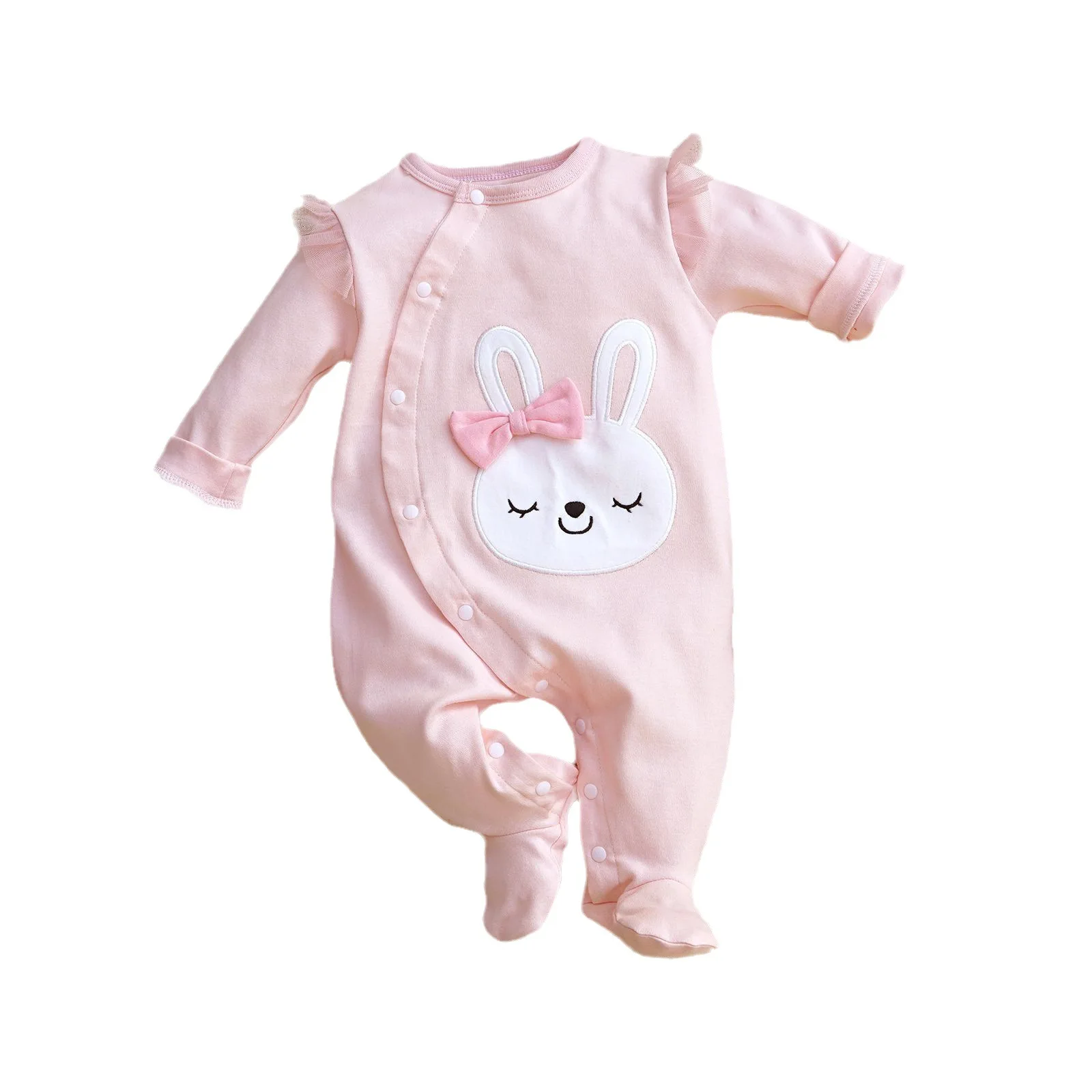 Peleles bonitos para bebés de 0 a 12 meses, ropa 100% de algodón para niñas recién nacidas, ropa infantil de manga larga, monos de pijama