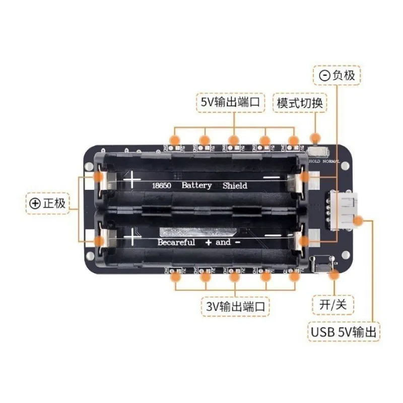 ESP32 ESP32S For Wemos For Raspberry Pi 18650 Battery Charge Shield Board V3 Micro USB Port Type-A USB 0.5A