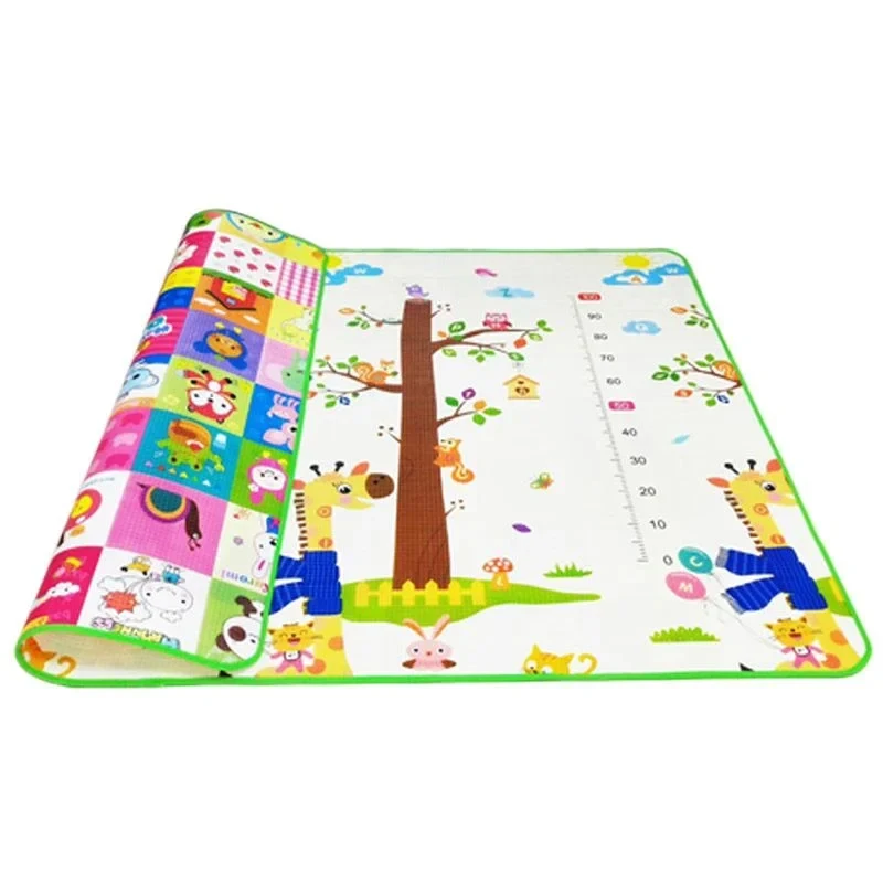 1 cm EPE umweltfreundliche dicke Baby-Krabbel-Spielmatten, zusammenklappbare Matte, Teppich, Spielmatte für Kinder, Sicherheitsmatte, Teppich, Spielmatte
