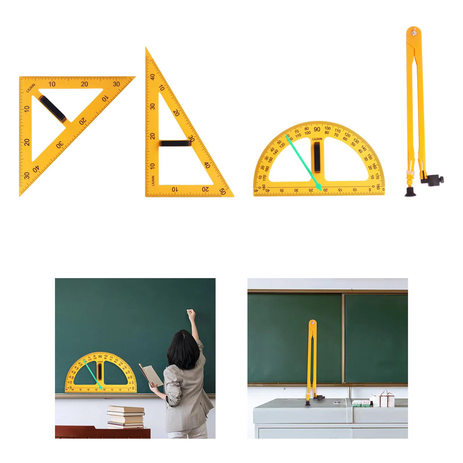 Multifunktions-Lehrlineal, mathematisches Geometrie-Lineal für technische Whiteboards