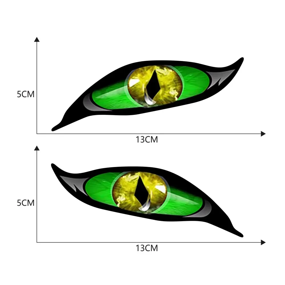 2 uds motocicleta 3D estéreo reflectante ojos de gato pegatina creativa espejo retrovisor calcomanía para motocicleta coche Auto decoración pegatinas
