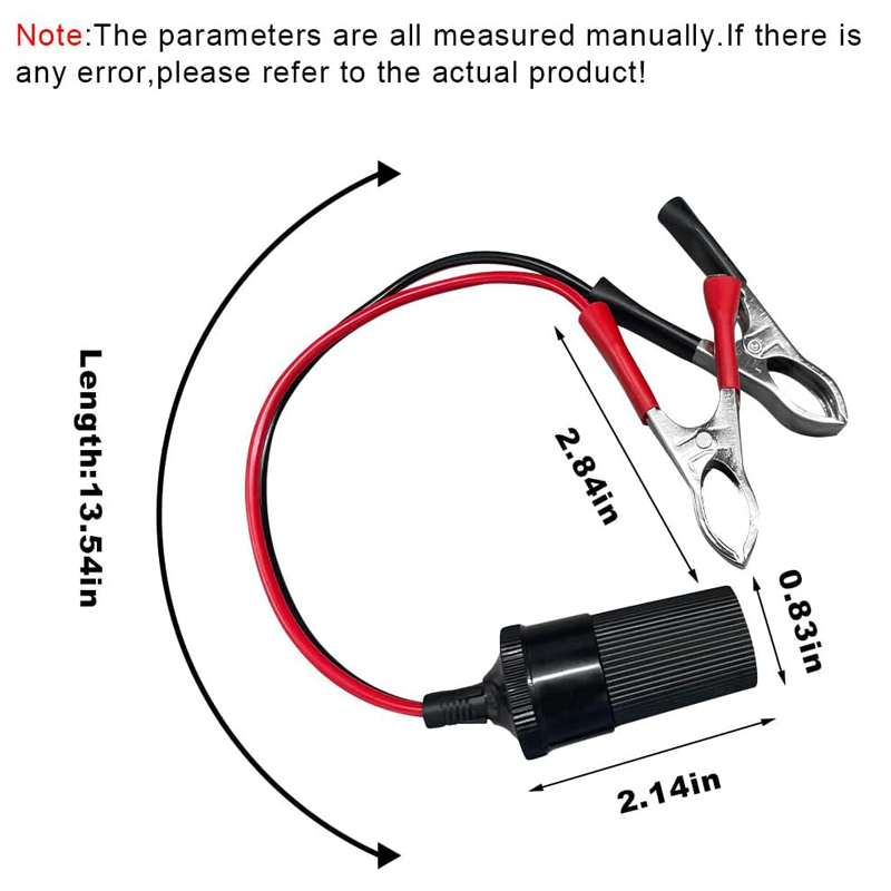 12V Auto Batterij Terminal Klem Vrouwelijke Batterijen Socket Plug Sigarettenaansteker Adapter Vrachtwagen Trailer Motorfiets Accessoires
