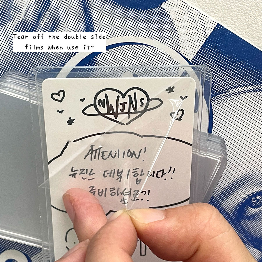 Sharkbang 20 ピース/ロット B8 ホロカードスリーブ 58 × 89 ミリメートルコンパクトハード Kpop ホルダーポストカードフィルムゲームカード Photocard プロテクター