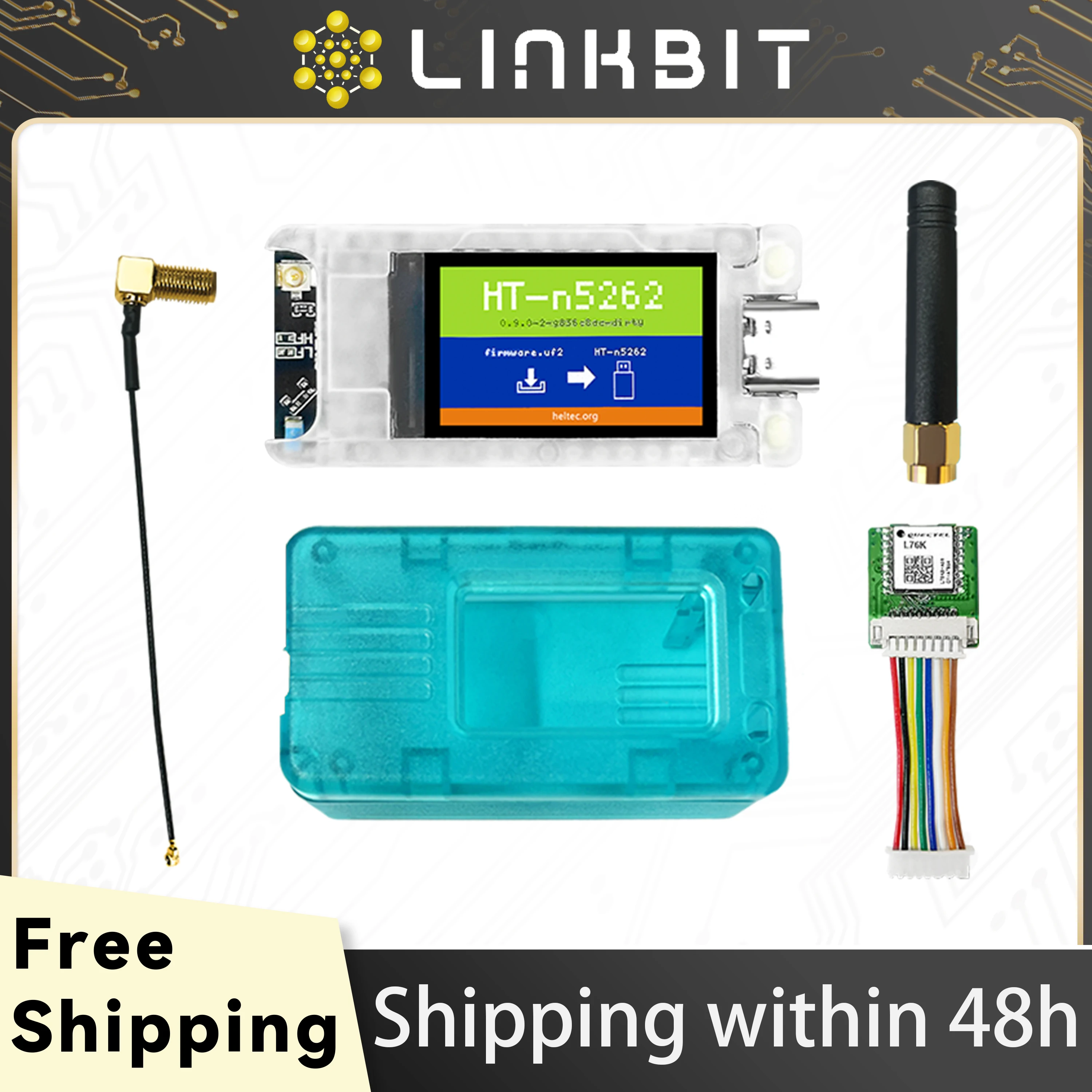 Heltec Meshtastic T114 V2 Tracker Nordic nRF52840 SX1262 LoRaWAN LoRa Arduino 1,14-дюймовый дисплей Приборная плата малой мощности TFTBLE