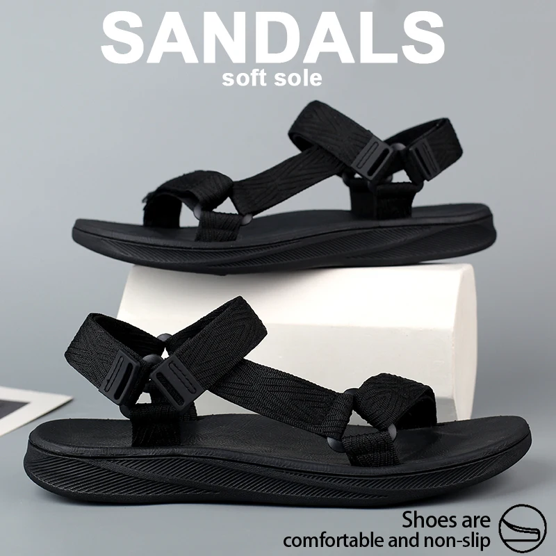 Sommer Outdoor Wade Sandalen Mann Arch Support Yoga Matte Einlegesohle Gladiator Offene Strand Hausschuhe Rutschfeste Langlebige Flache Männer Schuh