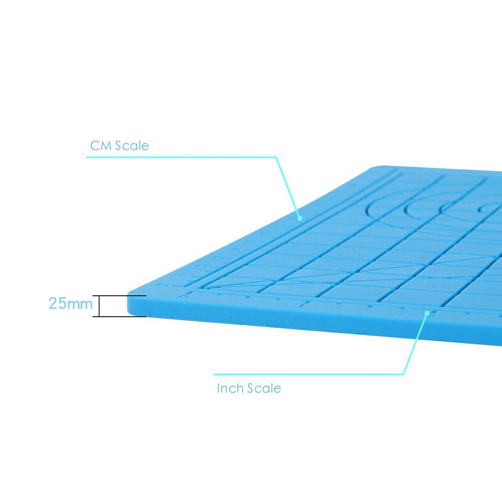 3D 印刷ペンシリコンデザインマット 2 指プロテクターテンプレート描画ツールシリコンパッド描画ツール子供大人用