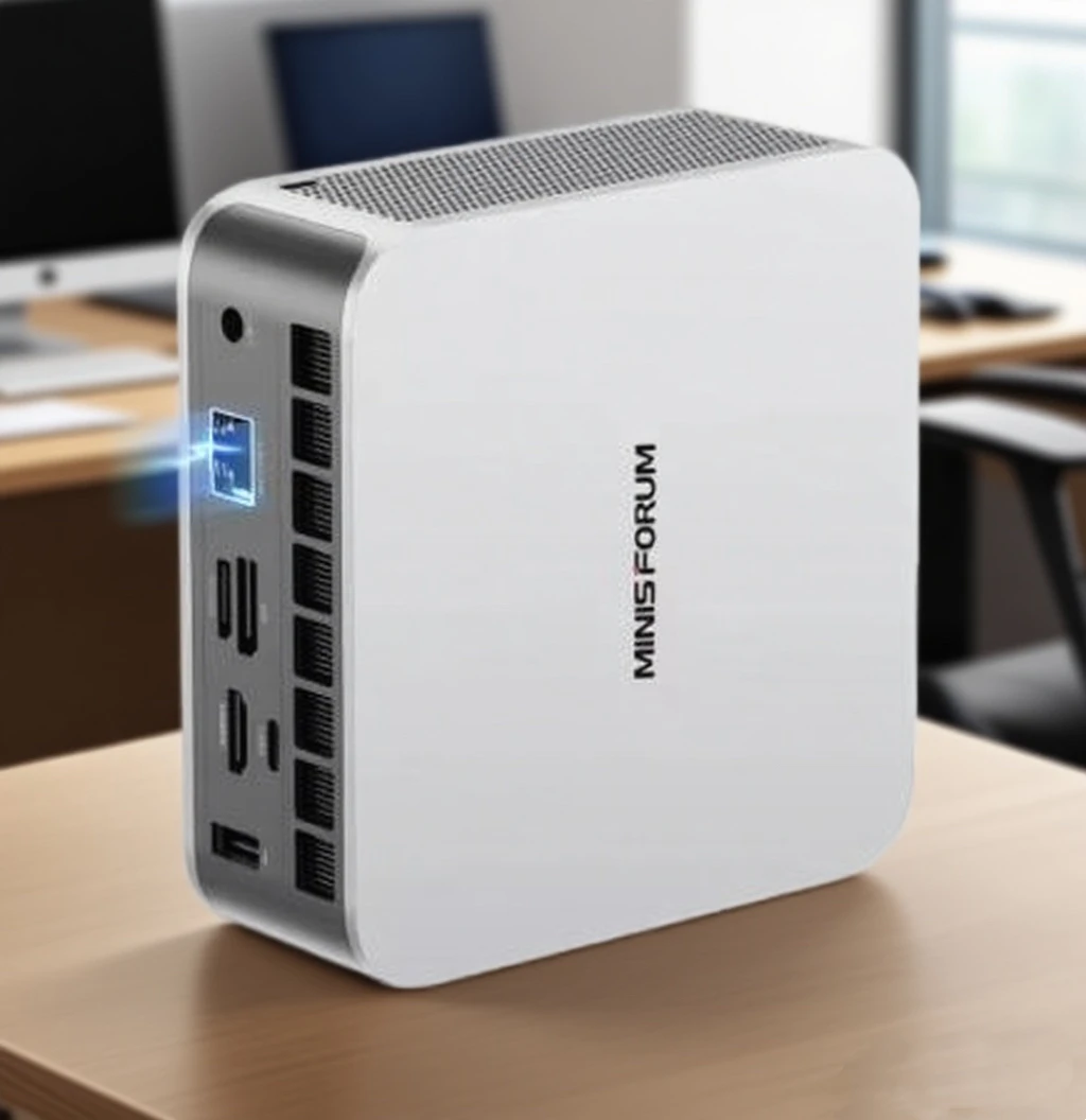 MINISFORUM 2025 AI X1 Mini PC AMD Ryzen AI 9 HX 370 R7 255 OCuLink 2*USB4 Wbudowane podwójne głośniki Komputer stacjonarny do gier WiFi7