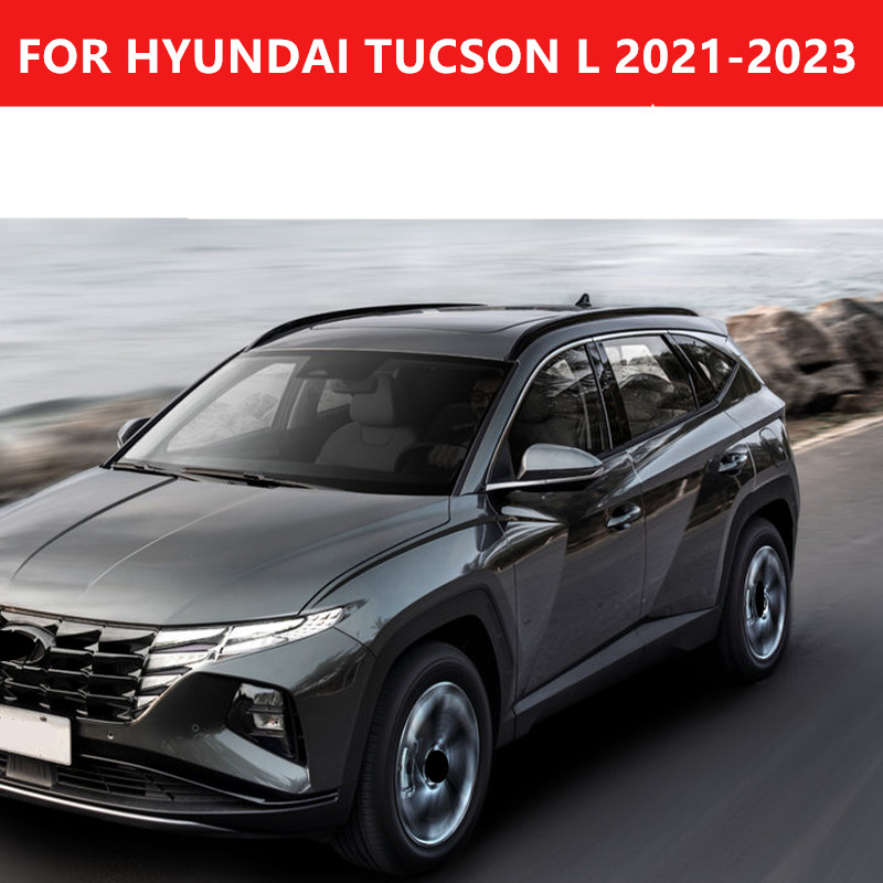 Aksesori Mobil tahan lama, rak bagasi untuk HYUNDAI TUCSON L 2021-2023 bingkai atap pukulan Gratis modifikasi eksterior