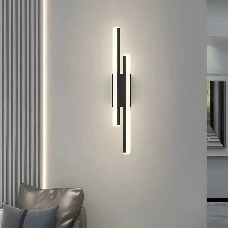 LED Schlafzimmer Wand leuchte Wand leuchten Kupfer Linie Rohr Acryl Lampen schirm Innen beleuchtung für Wohnzimmer Korridor Leuchte