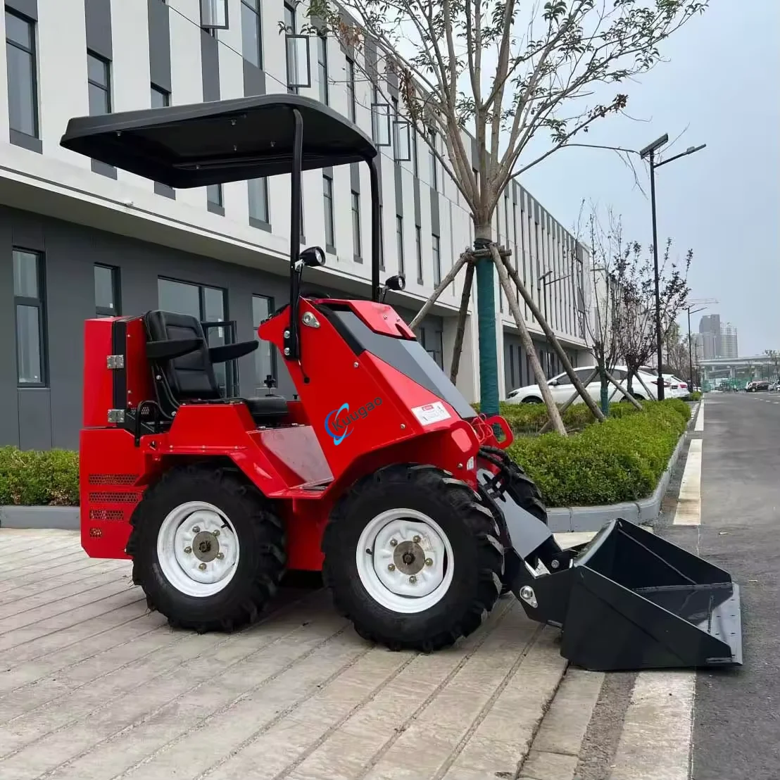 Mini Wheel Loader Free Shipping Skid Steer Loader Portable Multifunctional Front Loader  Diesel Engine Skid Loader Small Loader