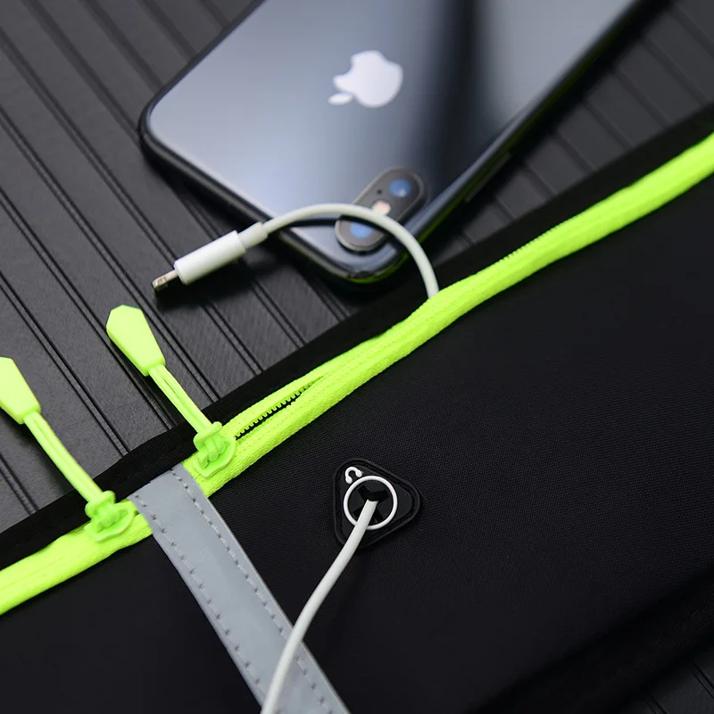 Bolsa de cintura para esportes ao ar livre, fitness, corrida, escalada de montanha, cinto invisível para celular, multifuncional à prova d'água masculino e