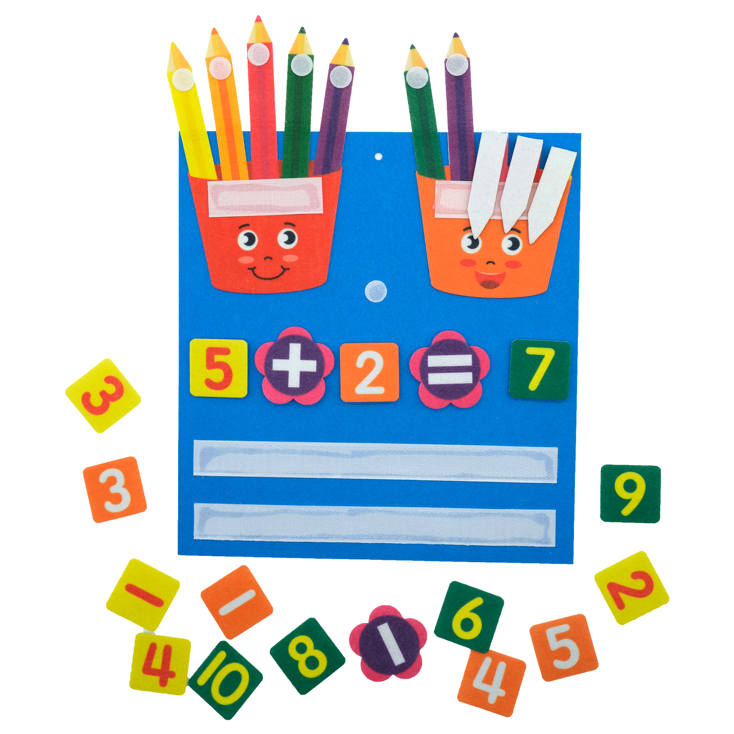Jouets Montessori pour enfants, tableau en feutre, jouet de comptage des nombres de doigts, apprendre le Canada, jouet mathématique pour enfants, activités d'apprentissage de la maternelle