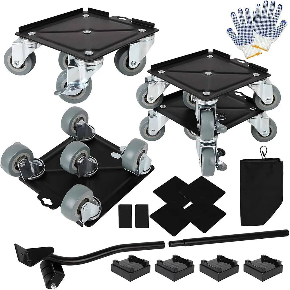 Upgrade Large Furniture Dolly, Furniture Movers With 5 360° Rotation Wheels And Brake, Maximum Load 3306LBS, Furniture Moving To
