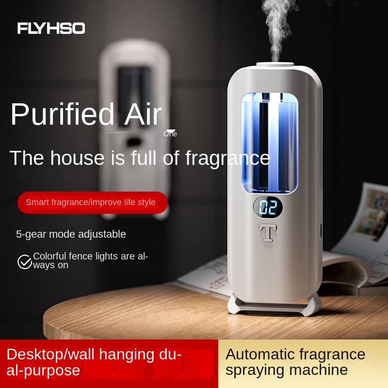 Automatische aromatherapiemachine en luchtbevochtiger met digitaal display en gekleurde lichten - Machine Office Home, en badkamer