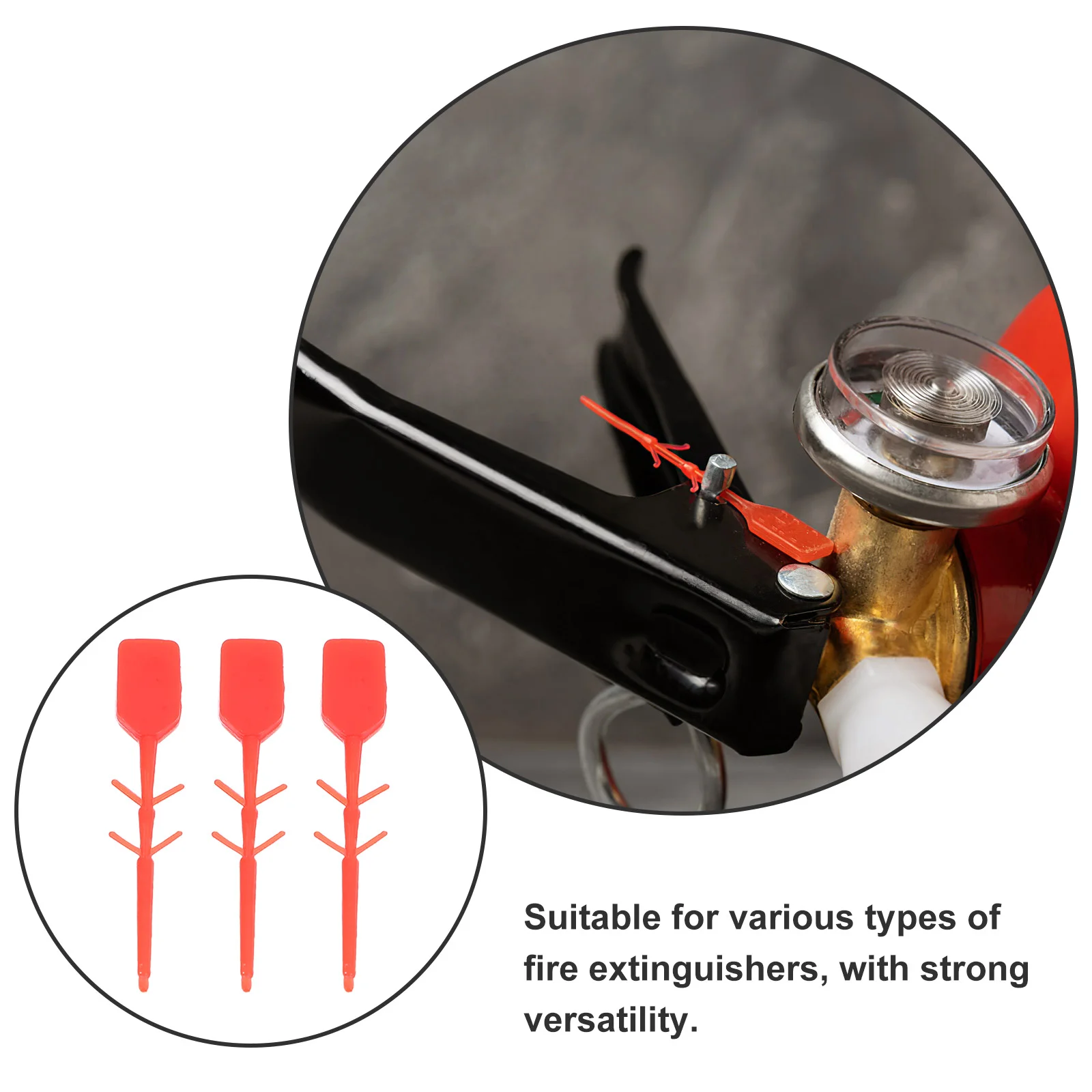 1000 Pcs Fire Extinguisher Accessories Plastic Security Seal Hooks Holder Pin Concentric Reducer Tube for Tamper Seals Car Kit