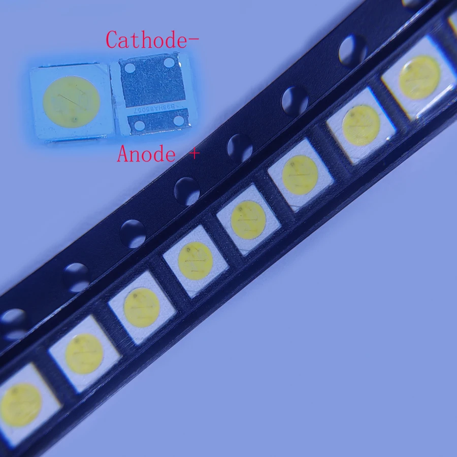 200 unids/lote SMD LED 3030 6V 1,8 W blanco frío 150-182LM para aplicación de retroiluminación de TV Lextar