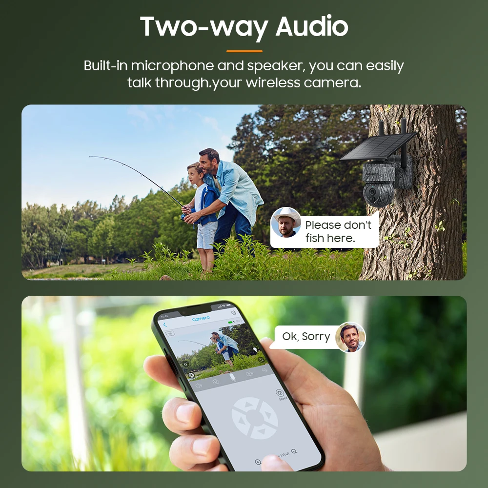 INQMEGA 5MP 4MP WIFI Wireless PTZ Solar Camera 4G SIM With Solar Panel Two Way Audio Security Protection CCTV Camera Battery Cam