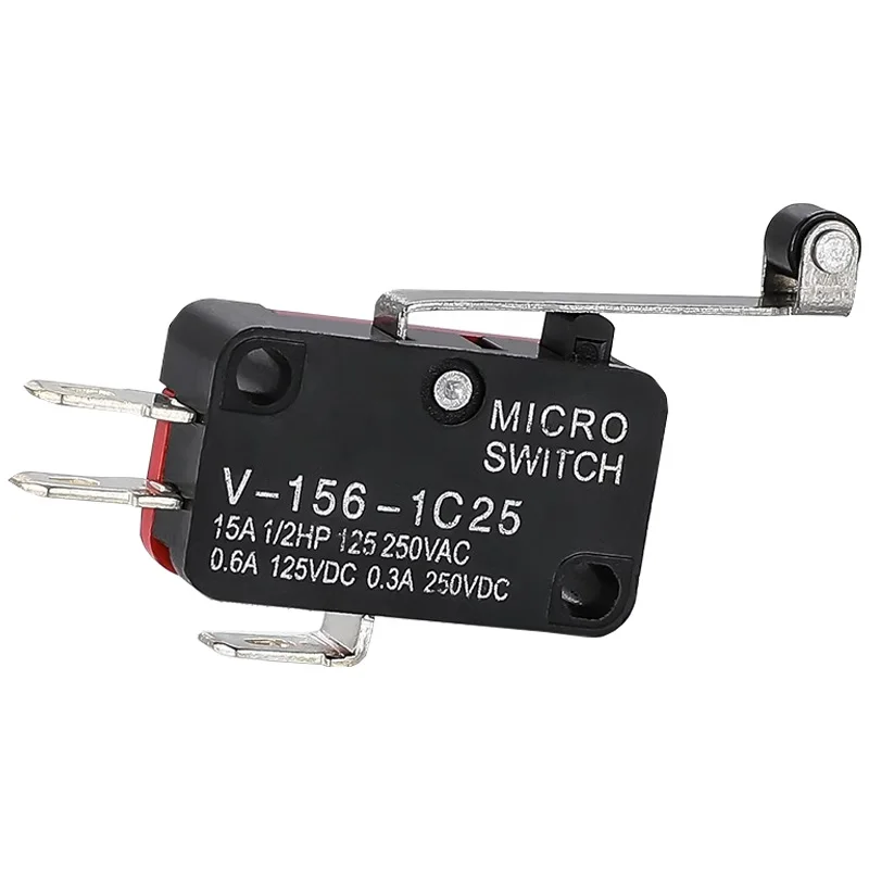 1PCS V-156-1C25 15A The micro switch, Push Button SPDT Momentary Snap Action Limit switch, travel switch