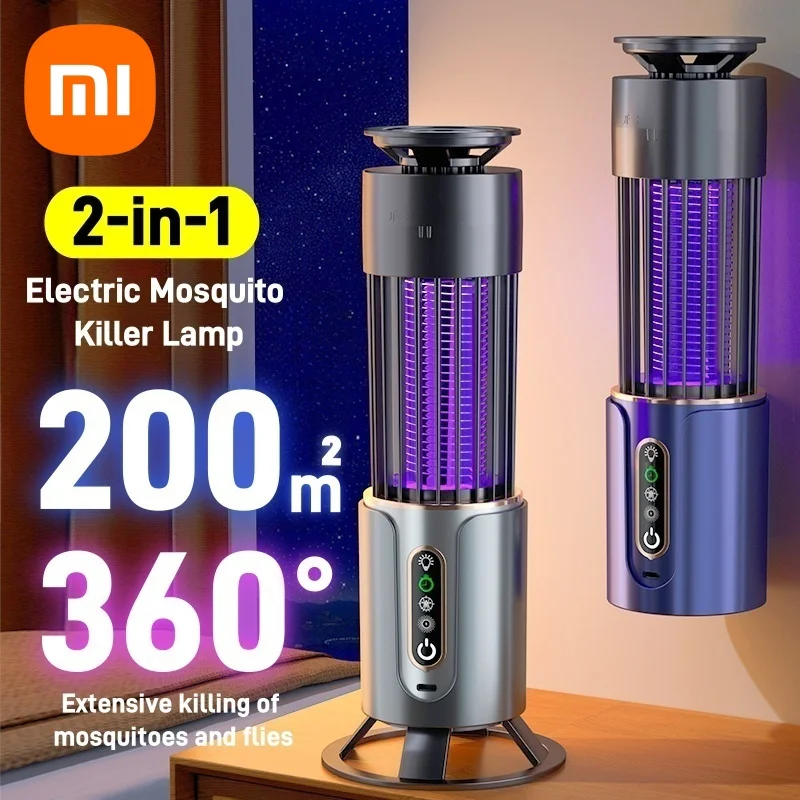 Xiaomi-Lámpara eléctrica antimosquitos 2 en 1, fotocatalizador para el hogar, trampa para mosquitos portátil, Exterminador, jardinería, garaje, campamento