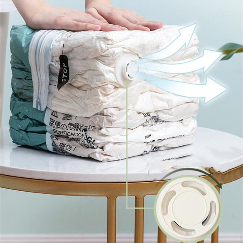 No bisogno di sacchetti per aspirapolvere con pompa, grandi sacchetti di plastica per riporre vestiti, coperte, coperture per sacchetti vuoti a compressione, accessori da viaggio