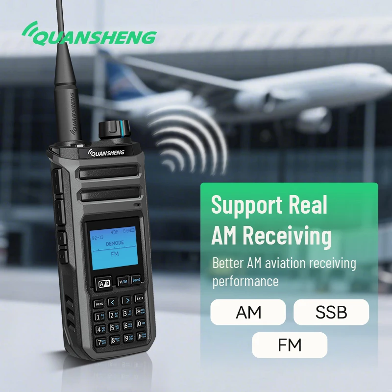 Quansheng New Taiko Kong TK11 (5)  10W Walkie Talkie Magic Voice Spectrum Analyzer Frequency Meter Wireless AM FM Ham Radio