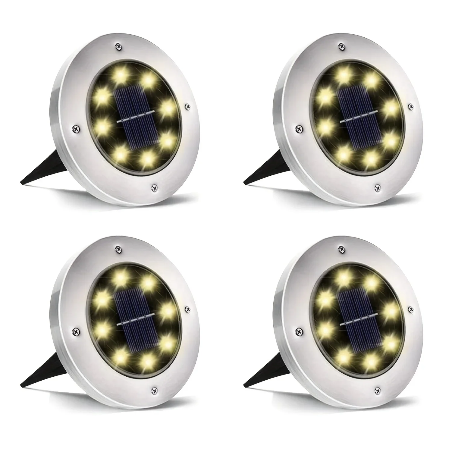 Ip68 led ao ar livre energia solar luz à terra caminho solar deck luzes luz subterrânea quintal garagem gramado jardim decoração iluminação