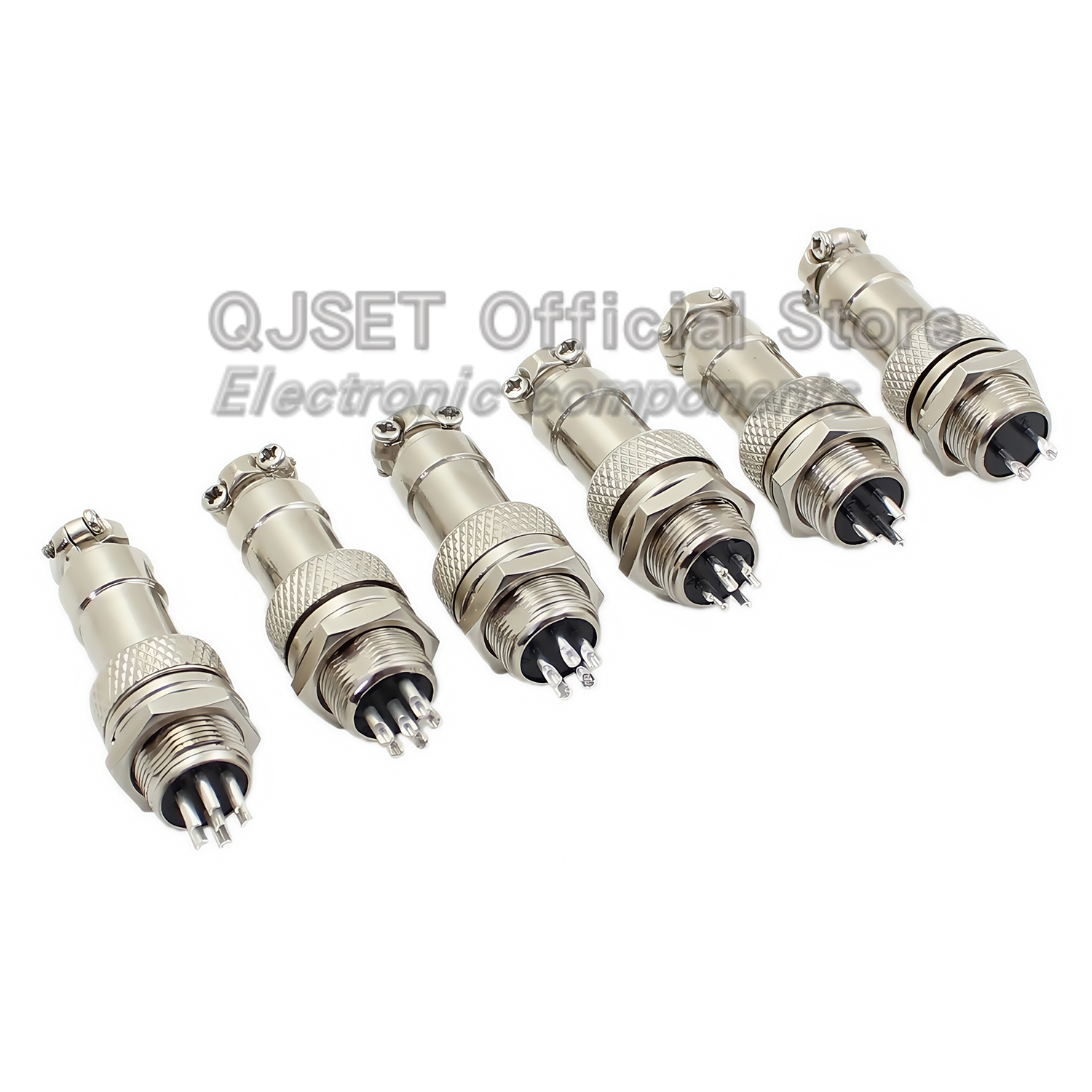 2pcs Aviation plug male and female connectors GX12 GX16 2-core/3/4/5/6/7/8/9/10 pin cable Aviation socket connectors M12mm M16mm