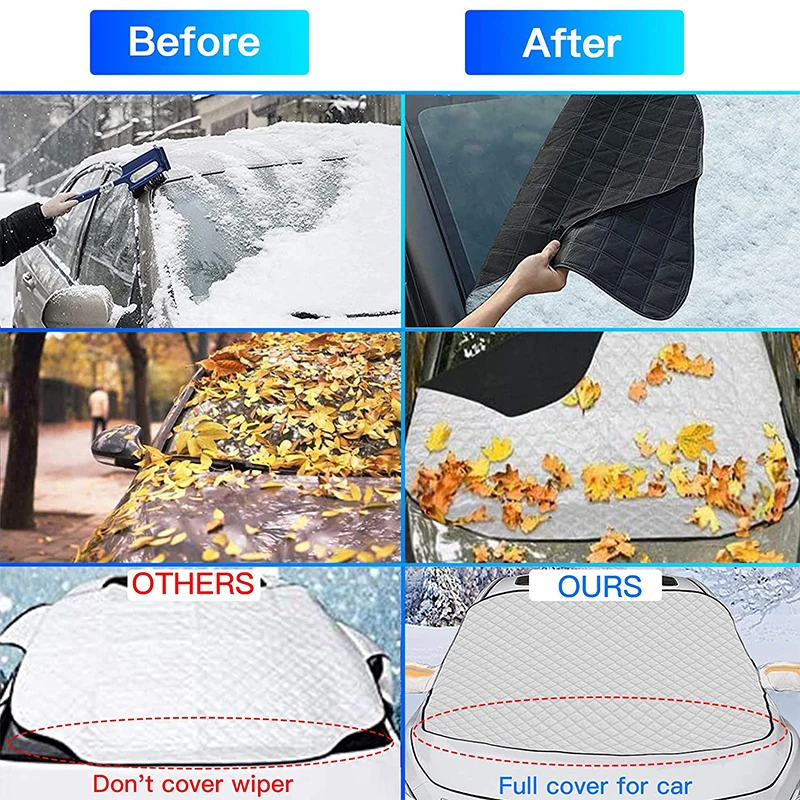 ฤดูหนาวรถ Snow SHIELD Shade ด้านหน้ากระจก Anti-Frost Antifreeze บังแดด Sun Shade Protector Auto อุปกรณ์เสริมภายนอก