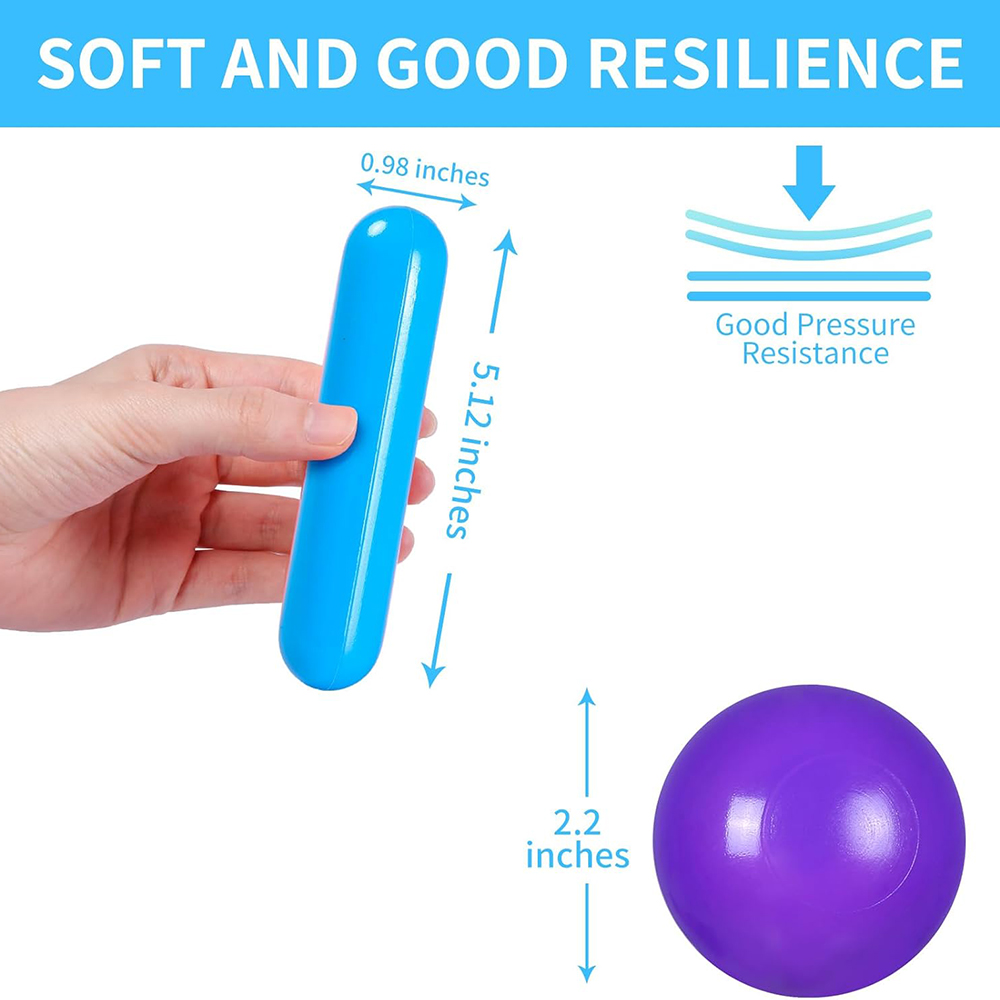 어린이를위한 50 개의 다채로운 공 구덩이 공 팩 유아 공 구덩이 놀이 텐트 터널을위한 분쇄 방지 플라스틱 공 아기 수영장 물 장난감