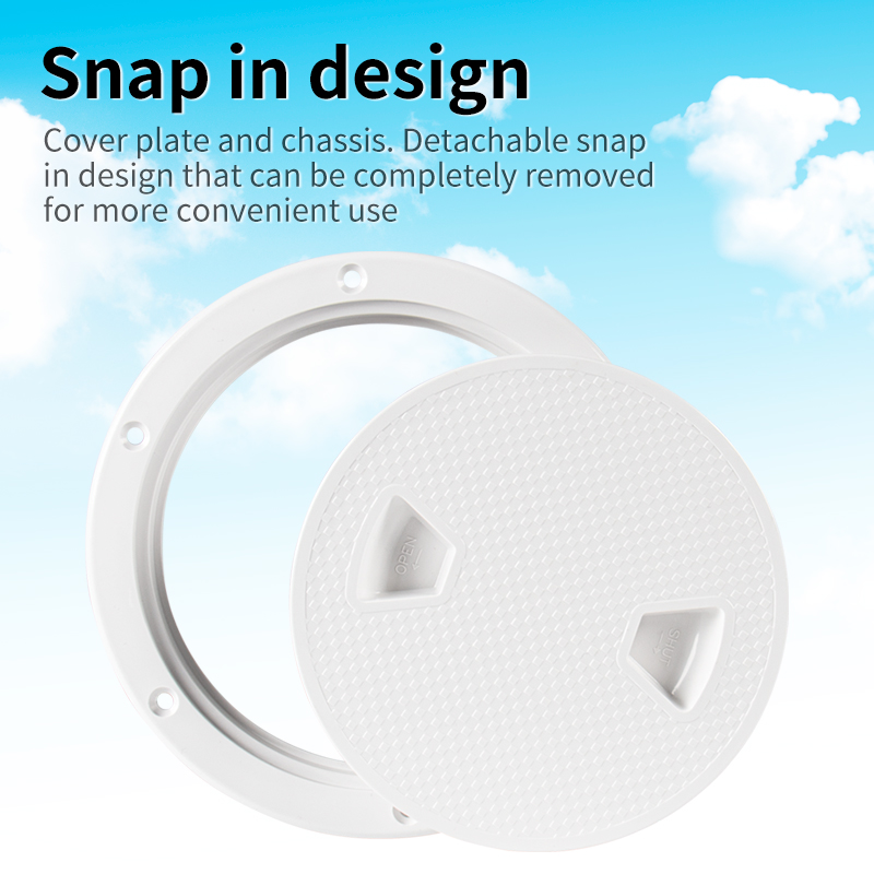 ラウンド検査トラクションデッキカバー、滑り止め、耐久性、カヤック、オーシャンヨット、アウトドアアクティビティに適しています、6インチ