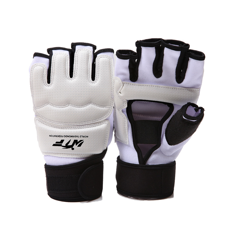 Guantes de boxeo de medio dedo para hombres y niños, protectores de pies para Taekwondo, Karate, Muay Thai, entrenamiento, nuevo