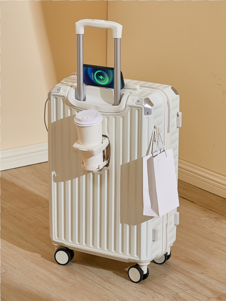 新 2024 大容量旅行スーツケースユニバーサルホイールパスワードロックユニセックスハードシェル ABS PC 素材荷物学生のための