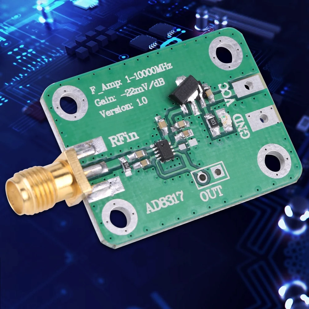 HF-Signalleistungserkennung 1M-10000MHz AD8317 Hochfrequenz-logarithmischer Detektor Leistungsmesser