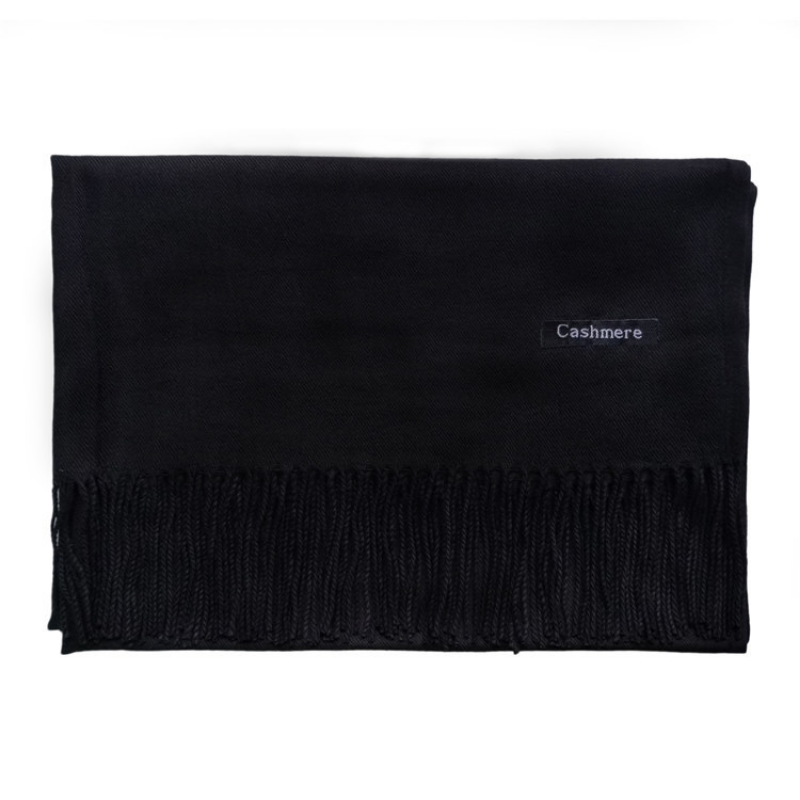 Bufanda de Cachemira gruesa para mujer, chal grande de 70-200cm, chal cálido con borla, 38 colores, Invierno