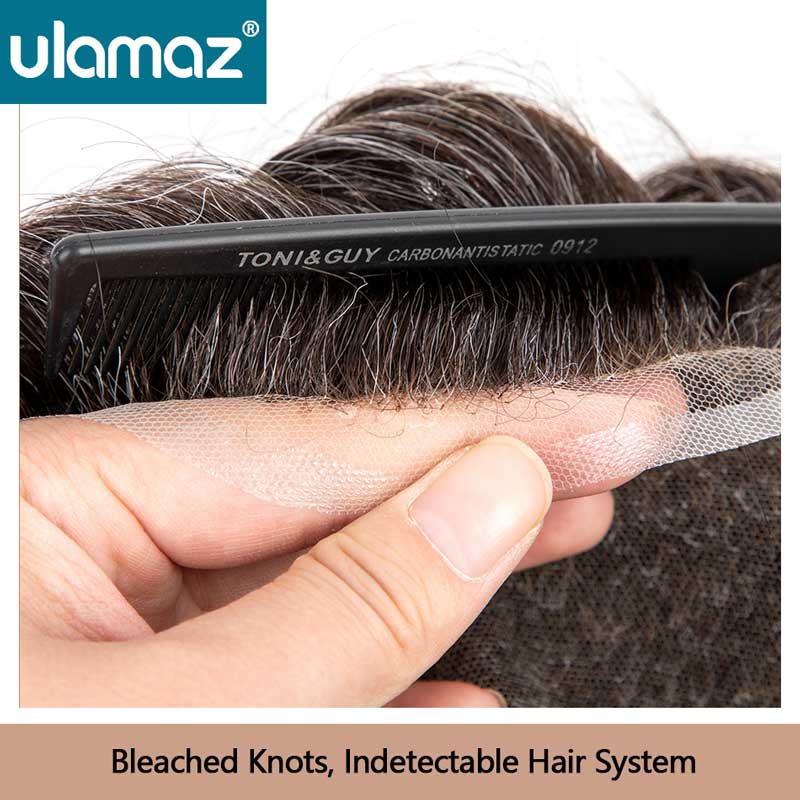 Premier Swiss Lace Toupee Ultra Delicate AIR-ลูกไม้ชายผมเทียม 80% ความหนาแน่นวิกผมลูกไม้เต็มรูปแบบผมระบบหน่วยวิกผมบุรุษ