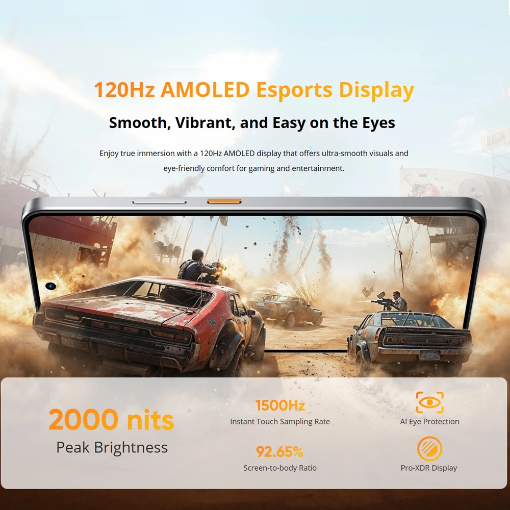 Version globale realme P3 5G Smartphone Snapdragon 6 Gen 4 Écran AMOLED Esports 120Hz Caméra AI 50MP Batterie 5260mAh 45W Charge IP69 Résistance à l'eau