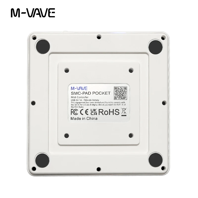 M-VAVE SMC PAD Pocket Pad Portable Wireless MIDI Controller 16 Pads Suitable Percussion Keyboard USB-C Interface Tools