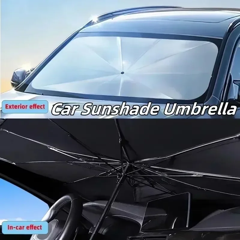 Auto Sonnenschirm Regenschirm Auto Frontscheibe Sonnenschirm Abdeckung Auto Sonnenschirm Abdeckung Auto Windschutzscheibe Schutz Zubehör