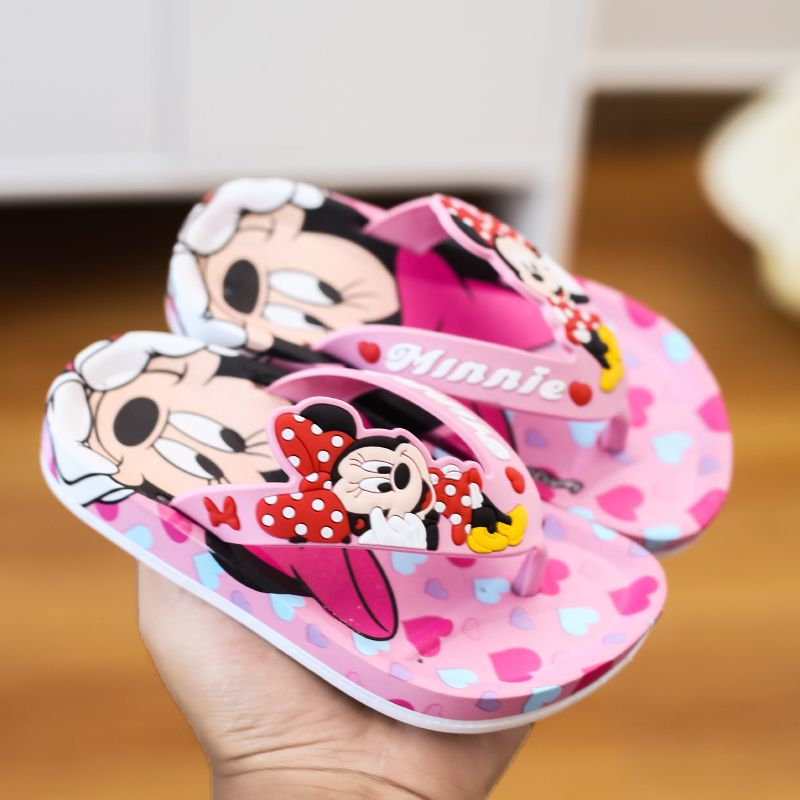 Disney Kinder Hausschuhe Cartoon Flip Flops Prinzessin Sandalen Jungen Anti-Rutsch-Haus Sandalen Kinder Strand Größe 24-35