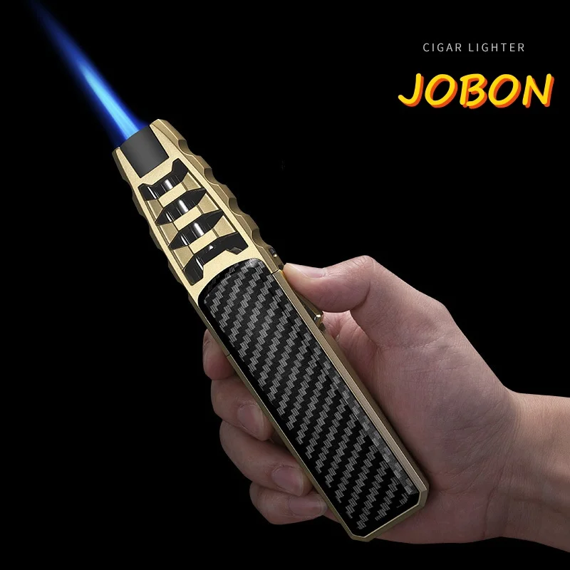 JOBON металлическая уличная ветрозащитная бутановая газовая зажигалка турбинный факел синий пламя сильный огонь пистолет кухня барбекю выпечка инструменты для кемпинга