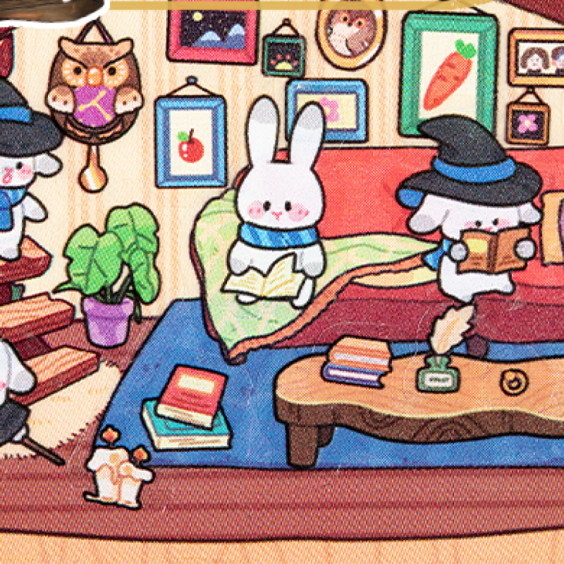 6Style 3Sheets/bag Fun World Stereoscopic Miniature PET Large Scenography Stickers DIY Handbook Scrapbook Photo Frame Notebook