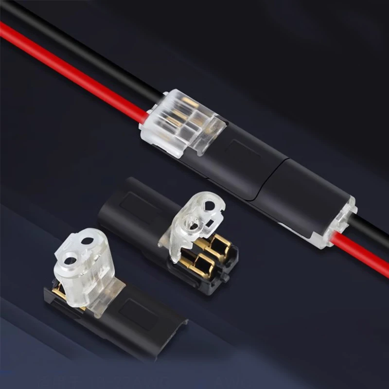 10 Uds. Conector eléctrico automotriz de 2 pines conexión de Terminal de tira conector eléctrico impermeable Cable de coche