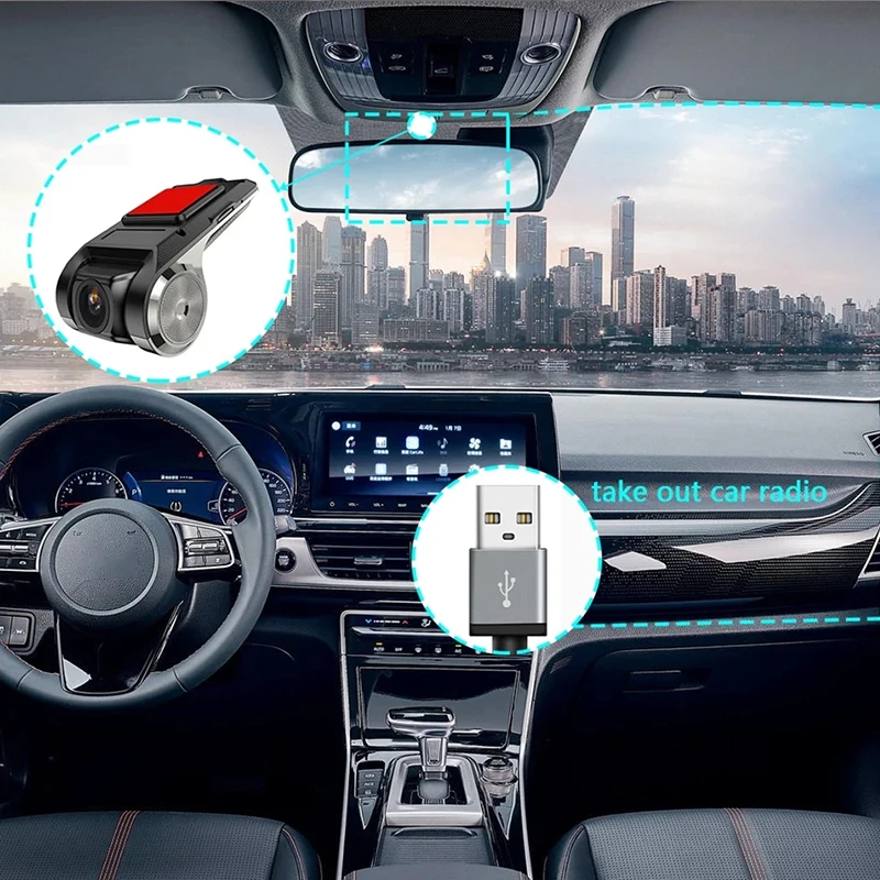 Coche Android Navigator USB HD grabadora de conducción media viene con ADAS función de asistencia de conducción Coche