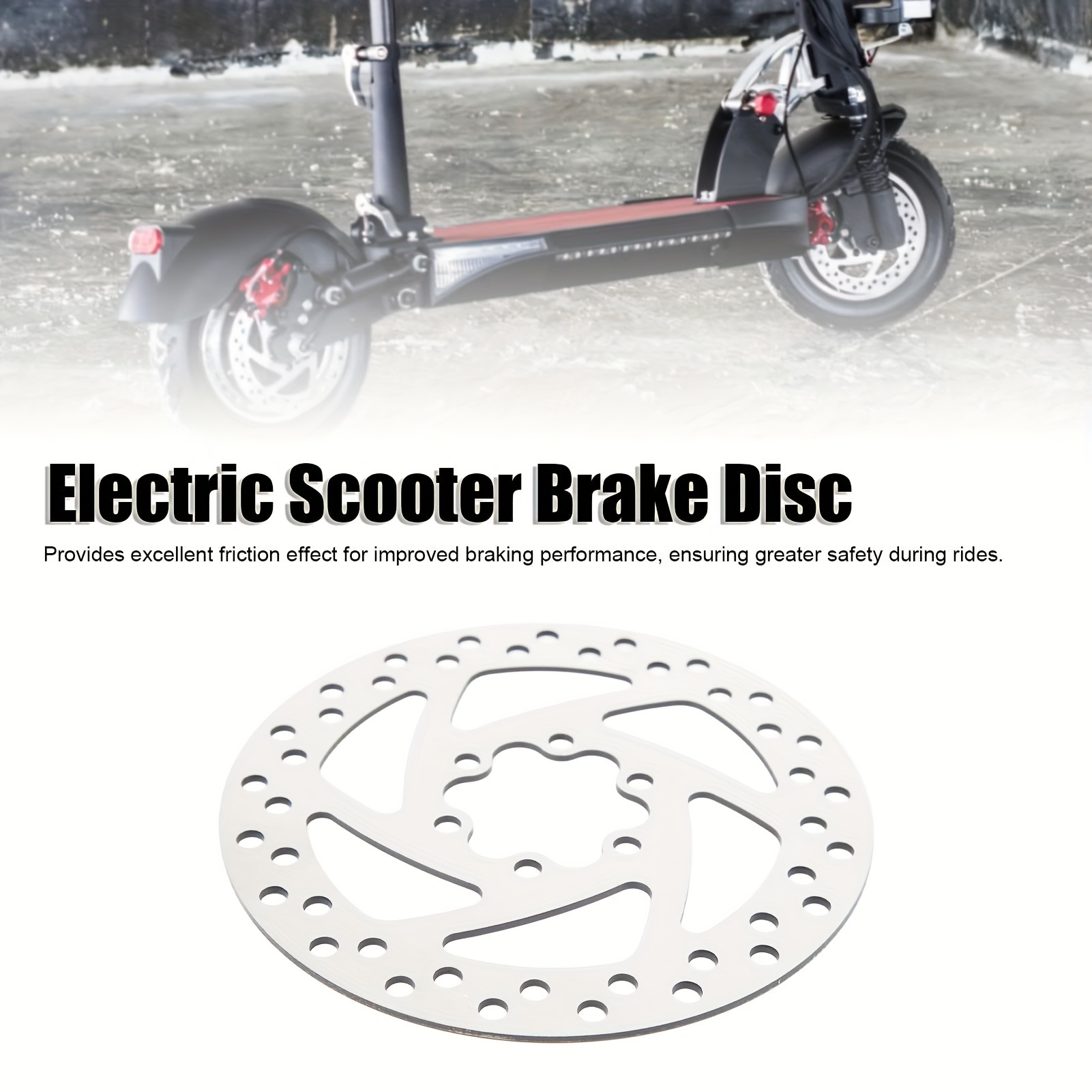 1 disco de freio + 6 parafusos, disco de freio a disco de aço inoxidável de 140 mm compatível com Ninebot F20 F30 F40 KUGOO M4 Speedway 4 10X