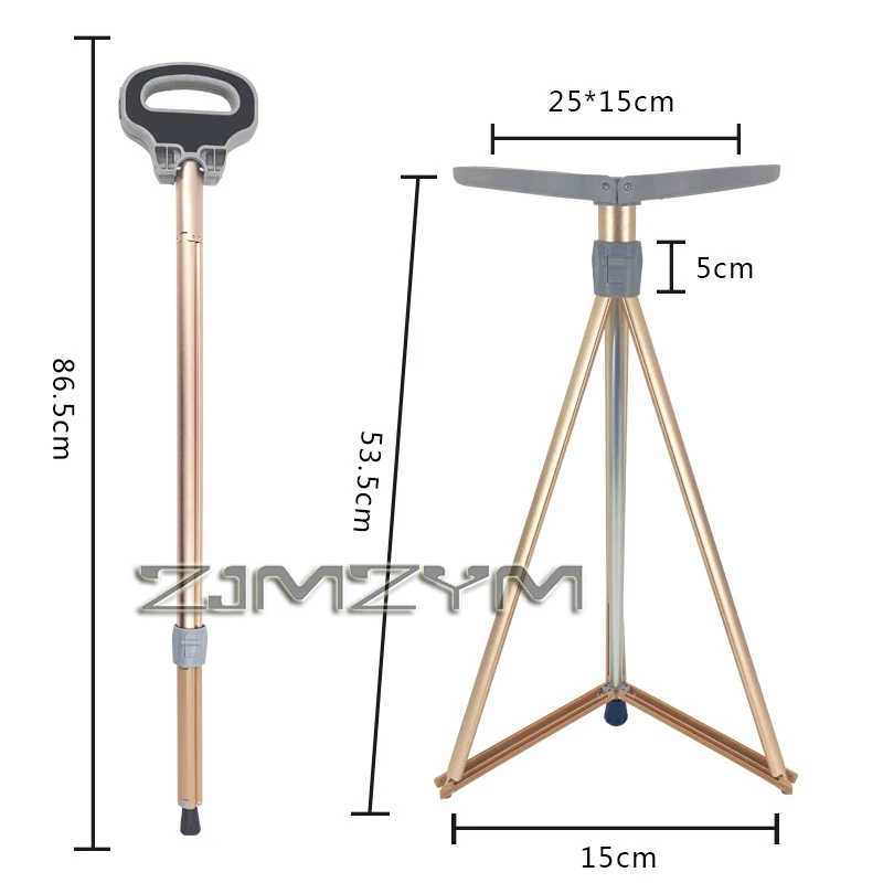 Bastón de senderismo multifuncional, bastón plegable ligero, silla, bastón de escalada telescópico de aluminio, equipo de bastón para caminar